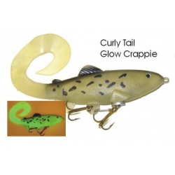 Lifelike Baitfish Curly Tail - Glow Crappie
