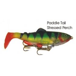 Lifelike Baitfish Paddle Tail - Stressed Perch